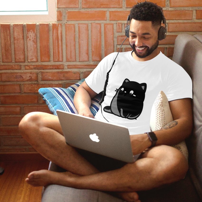 Fat Cat Men's Pure Cotton T-shirt