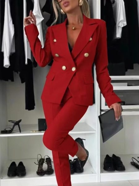 Pure Color All-matching Suit Independent Fashion Casual Pocket