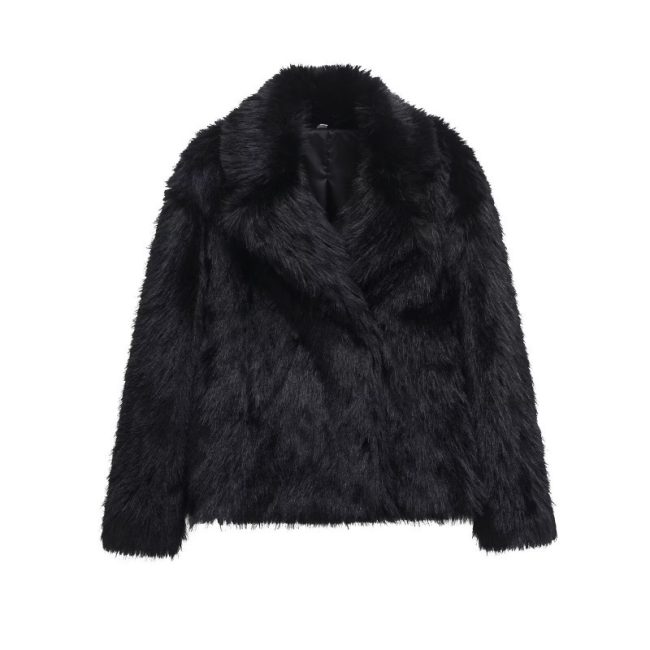 Simple Versatile Casual Long Sleeve Wool Coat