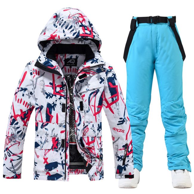 Ski Suit Women's And Men's Suit Winter Windproof And Water-repellent