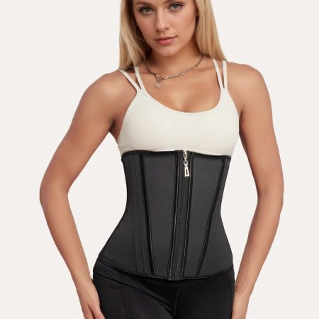 Latex Waist Trainer Corset – Double Control Shapewear for Workout & Slimming, Shop Now