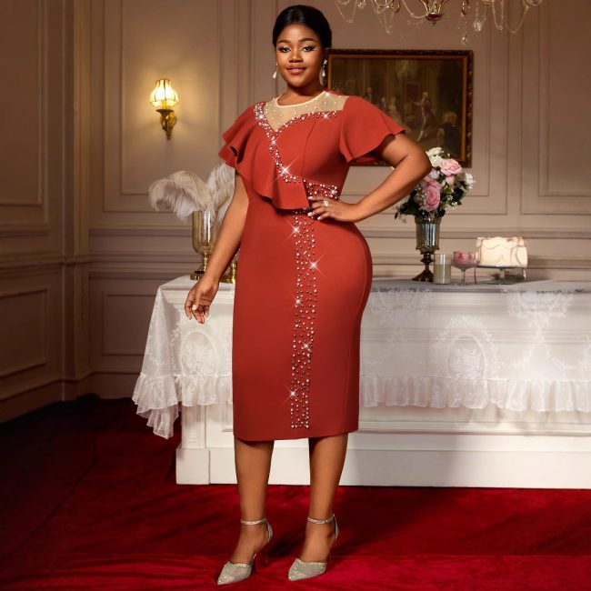Cross-border Banquet Temperament High Waist Slim Hip Skirt