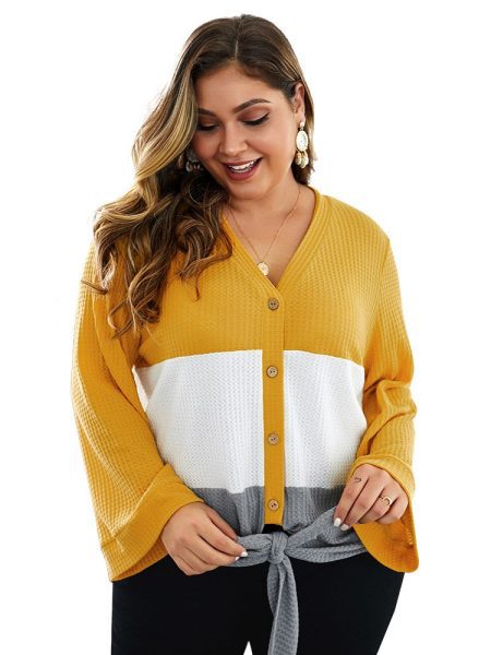 Large size slim loose sweater