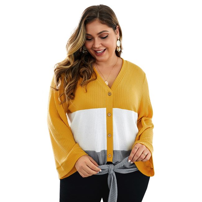 Large size slim loose sweater