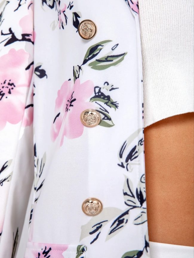 Two Piece Women's Printed Fashionable Casual Suit Set