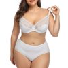 Large size women's bra with steel ring