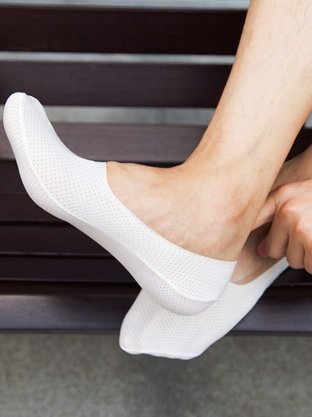 Ice Silk Breathable Invisible Boat Socks
