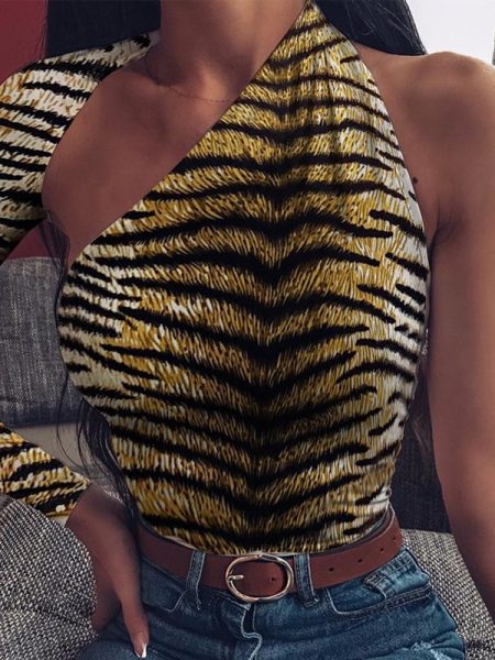 Buy Tiger Print Jumpsuit Top Online – Trendy Women’s Fashion
