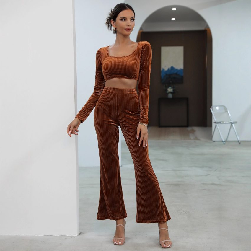 Long Sleeve Sweater Fashion Casual Set