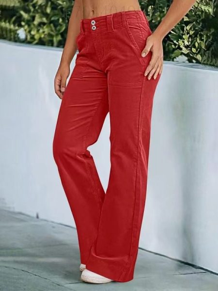 Lightweight Sports Pants Zipper Pocket Exercise Workout Pants