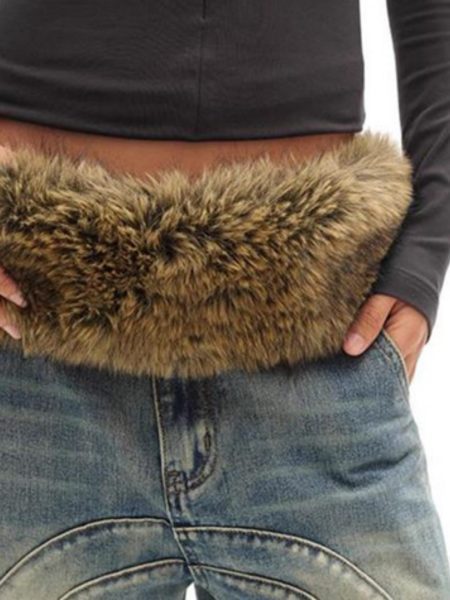 Dopamine Buttonhole Leather Belt Wear Matching Style