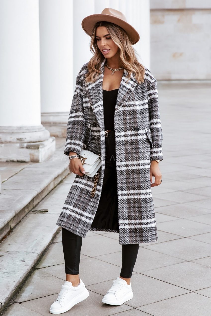 Women's Long-sleeved Suit Collar Woolen Coat