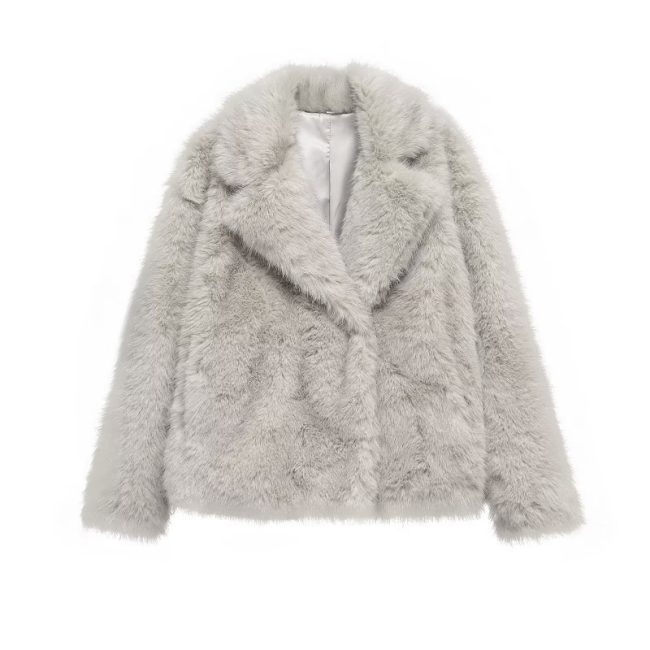 Simple Versatile Casual Long Sleeve Wool Coat