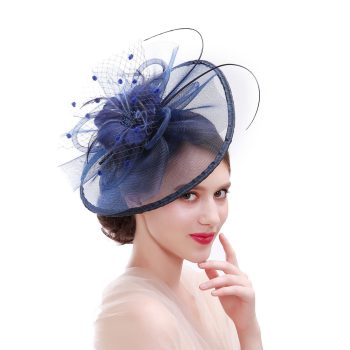 Women's Festival Hat Mesh Hair Clip Headgear