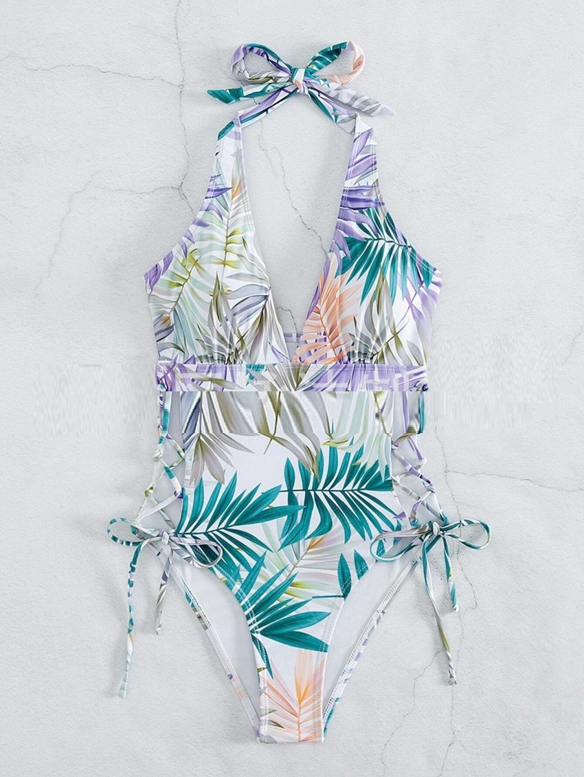 Printed One Piece Sexy Swimsuit For Women