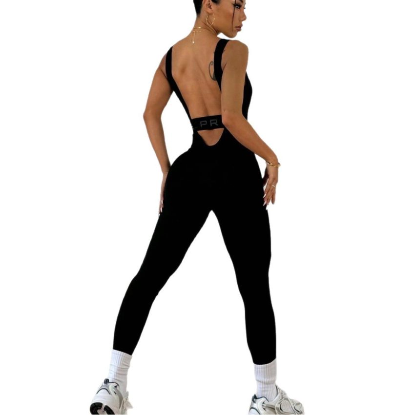 Yoga Tight Jumpsuit One-piece High Elastic Fitness One-piece