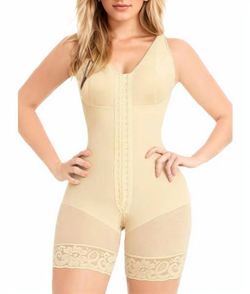 Shapewear Jumpsuit For Women Tummy Control Post Surgery Full Body Shaper Butt Lifter With Zipper Crotch