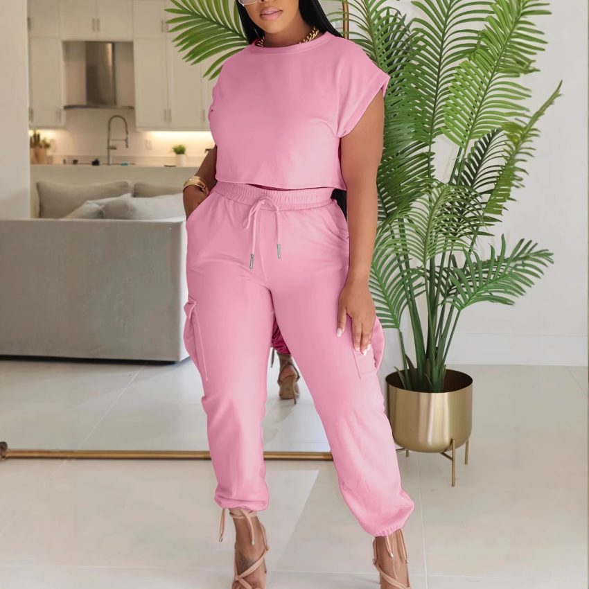 European And American Leisure Suit Top And Trousers