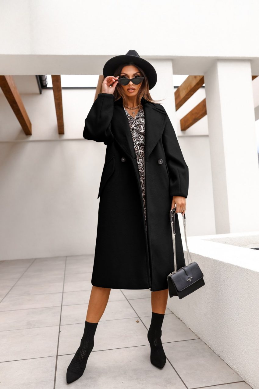 Women's Long-sleeved Suit Collar Woolen Coat