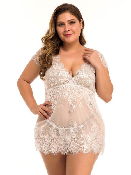 Full size sexy lingerie full lace