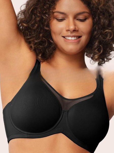 Simple Casual Women's Plus Size Backless Bra