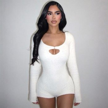 Women’s Slim Fit Short Jumpsuit – Stylish One-Piece Romper for Summer