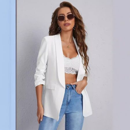 European And American Autumn And Winter Long Sleeves Women's Slim Top