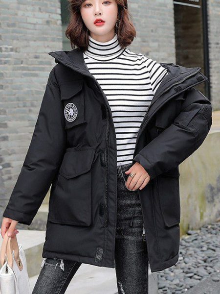 Girls' Korean-style Loose Down Cotton-padded Jacket