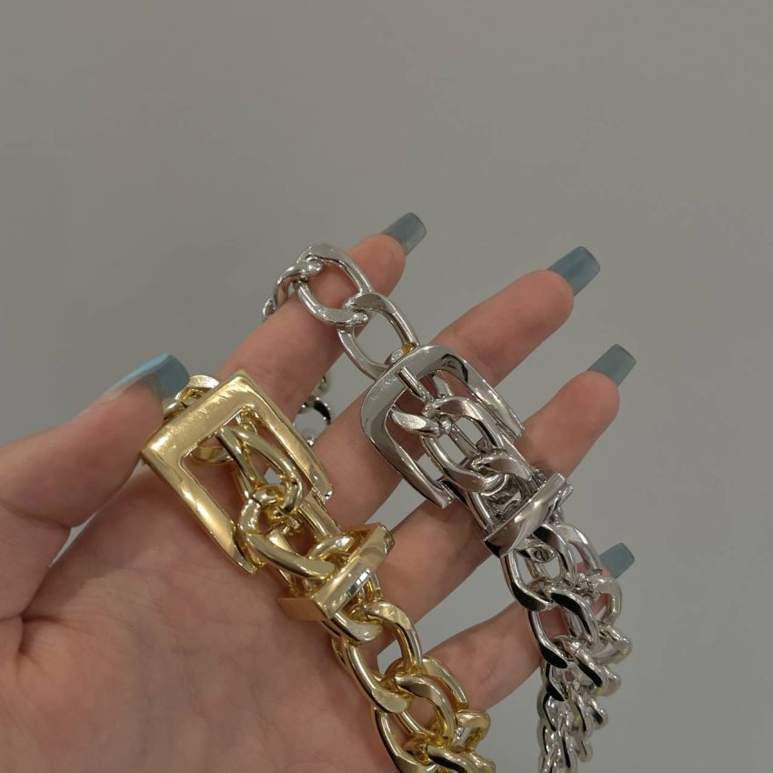 European And American Hip Hop Street Chain Metal Belt