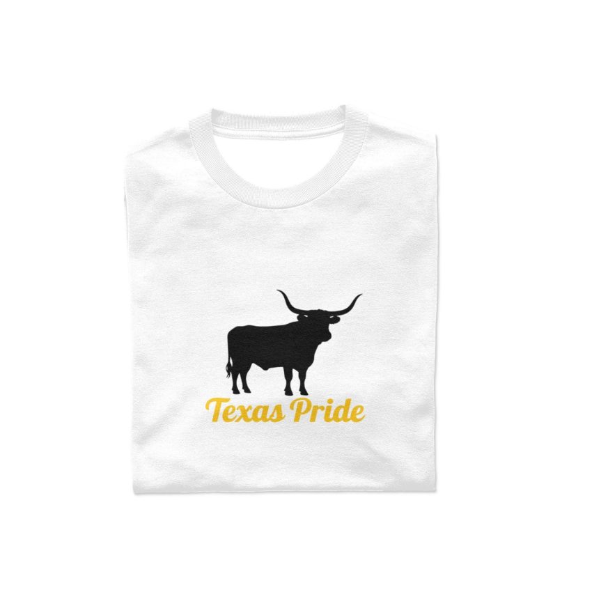 White Bullfighting Printed Men's Pure Cotton T-shirt