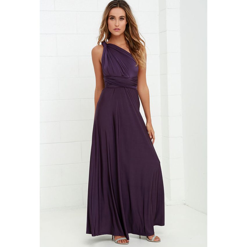 Women's Solid Color Multi-rope Cross Backless Bandage One-piece Dress