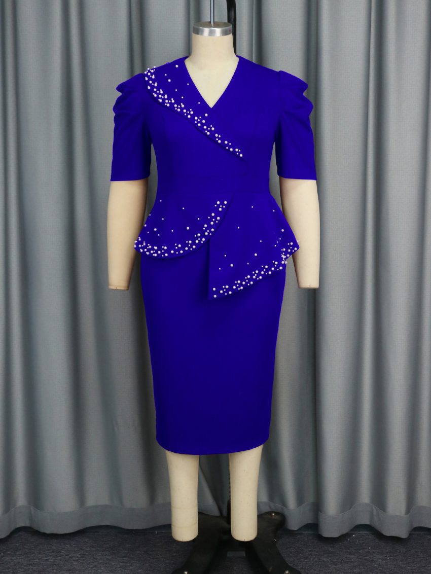 Ruffled Belly Covering Slimming Advanced Dress