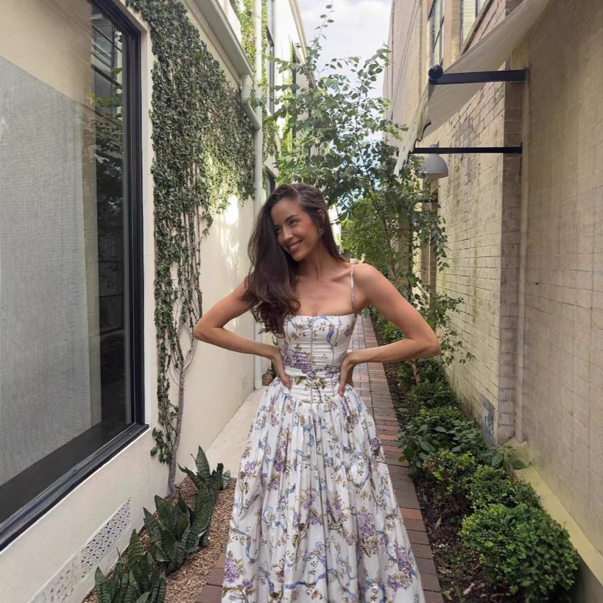 Women's Sling Floral Tight Waist Dress