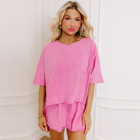 Summer Pure Color All-matching Leisure Suit