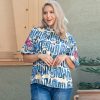 Spring And Summer Pullover Round Neck Printed T-shirt