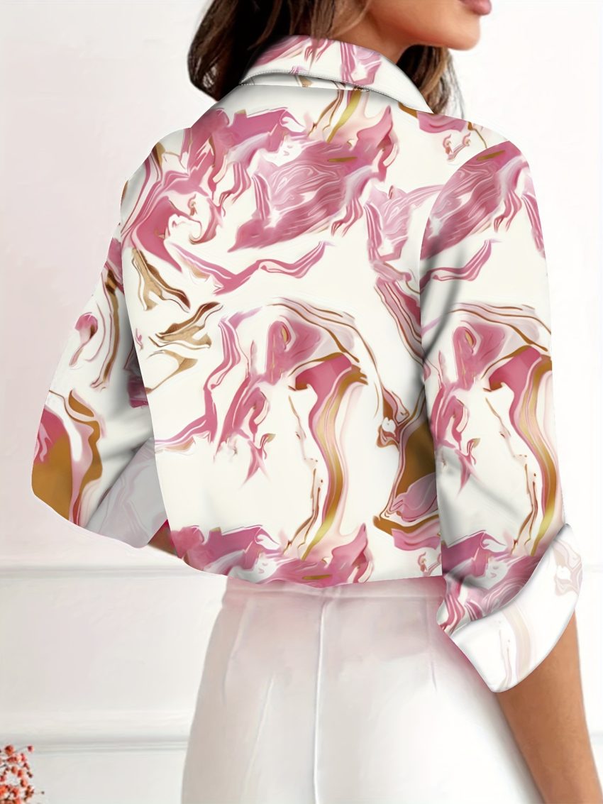 Women's Creative Loose All-matching Printed Shirt