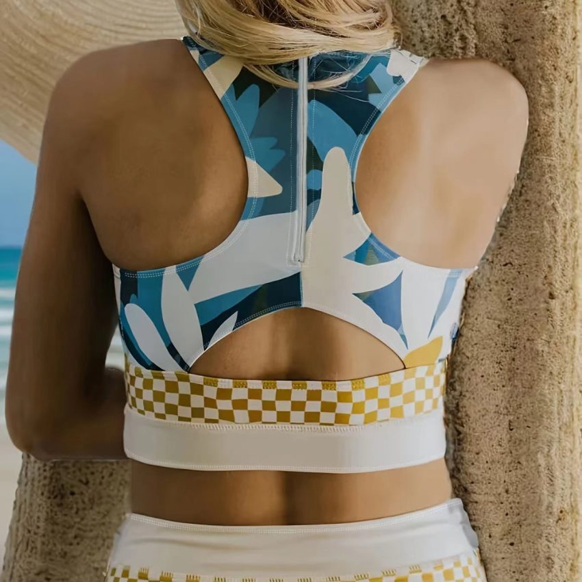 Split Women's Printed Tight Sexy Swimwear