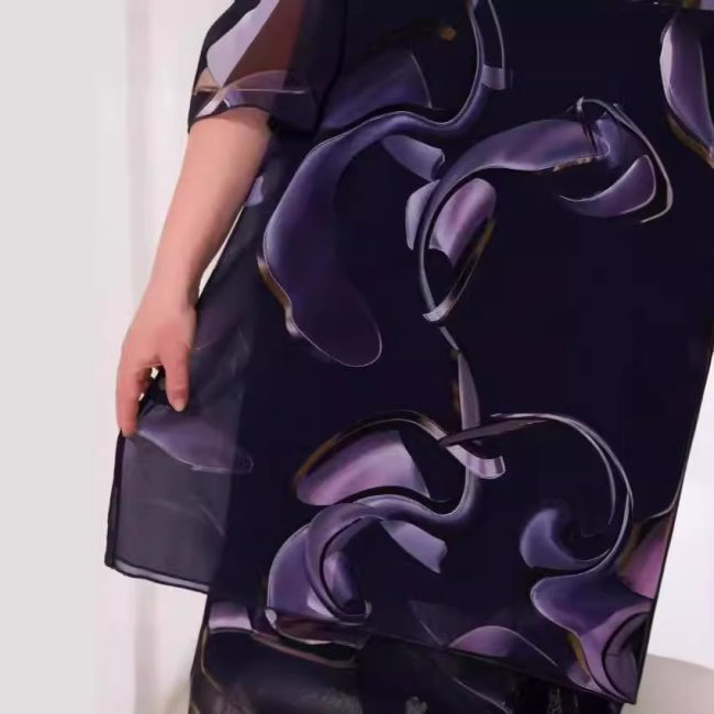 Printed Chiffon Dress
