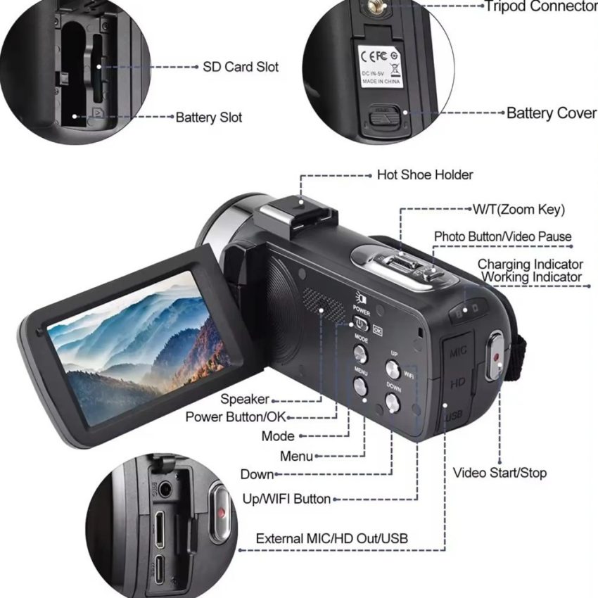 8KWIFI HD Digital Camera Touch Screen Handheld Automatic
