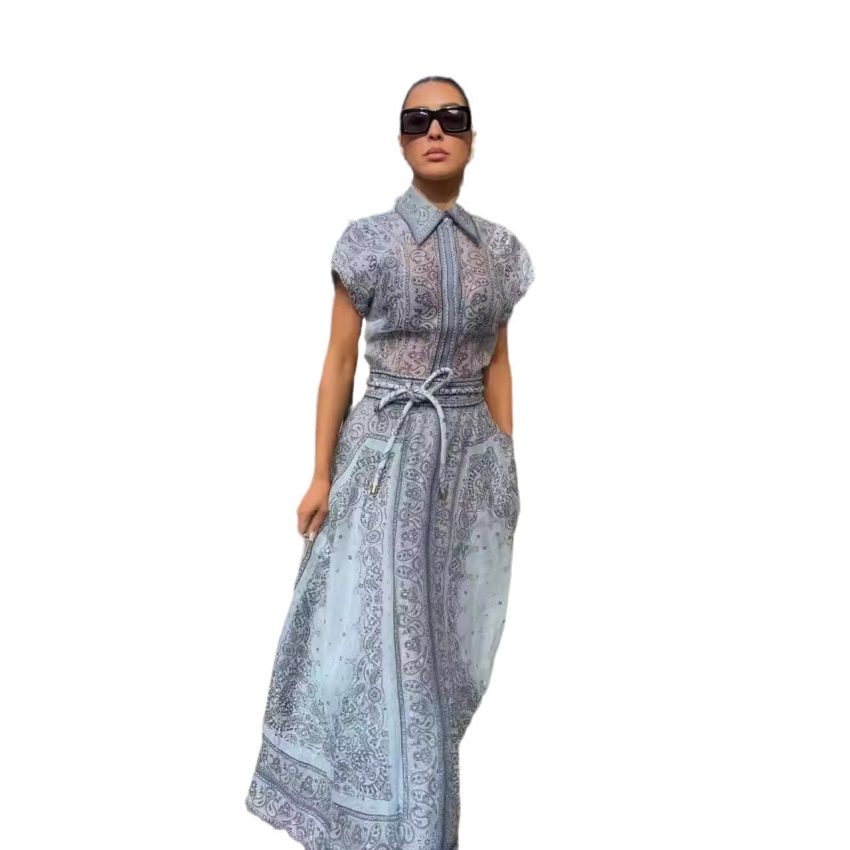 Women's Catwalk Printed Two-piece Suit