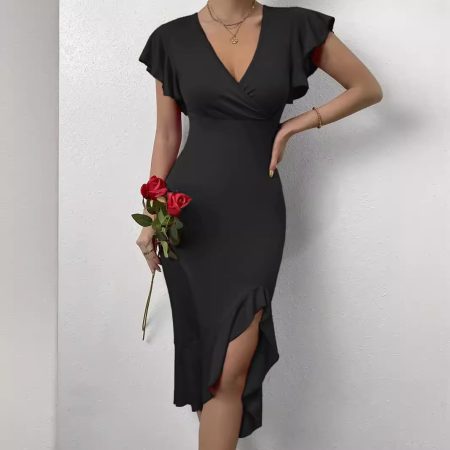 European And American Hot Girl High Elastic Solid Color Women's Skirt