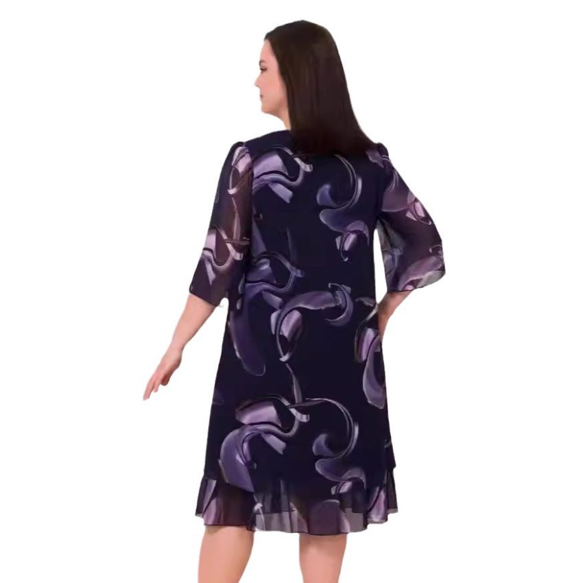 Printed Chiffon Dress