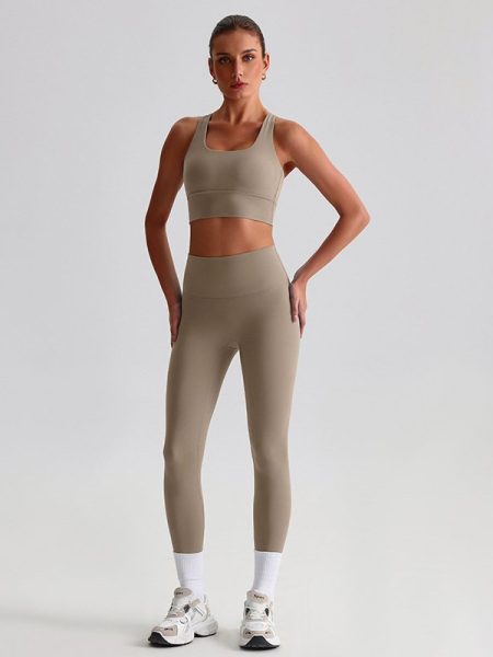 Yoga Clothes Suit Naked Women Feeling Beautiful Back