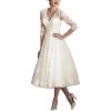 Women's Fashion Lace Mid-length Temperament Dress