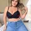 Women's Plus Size Sexy Lace Push Up Bra