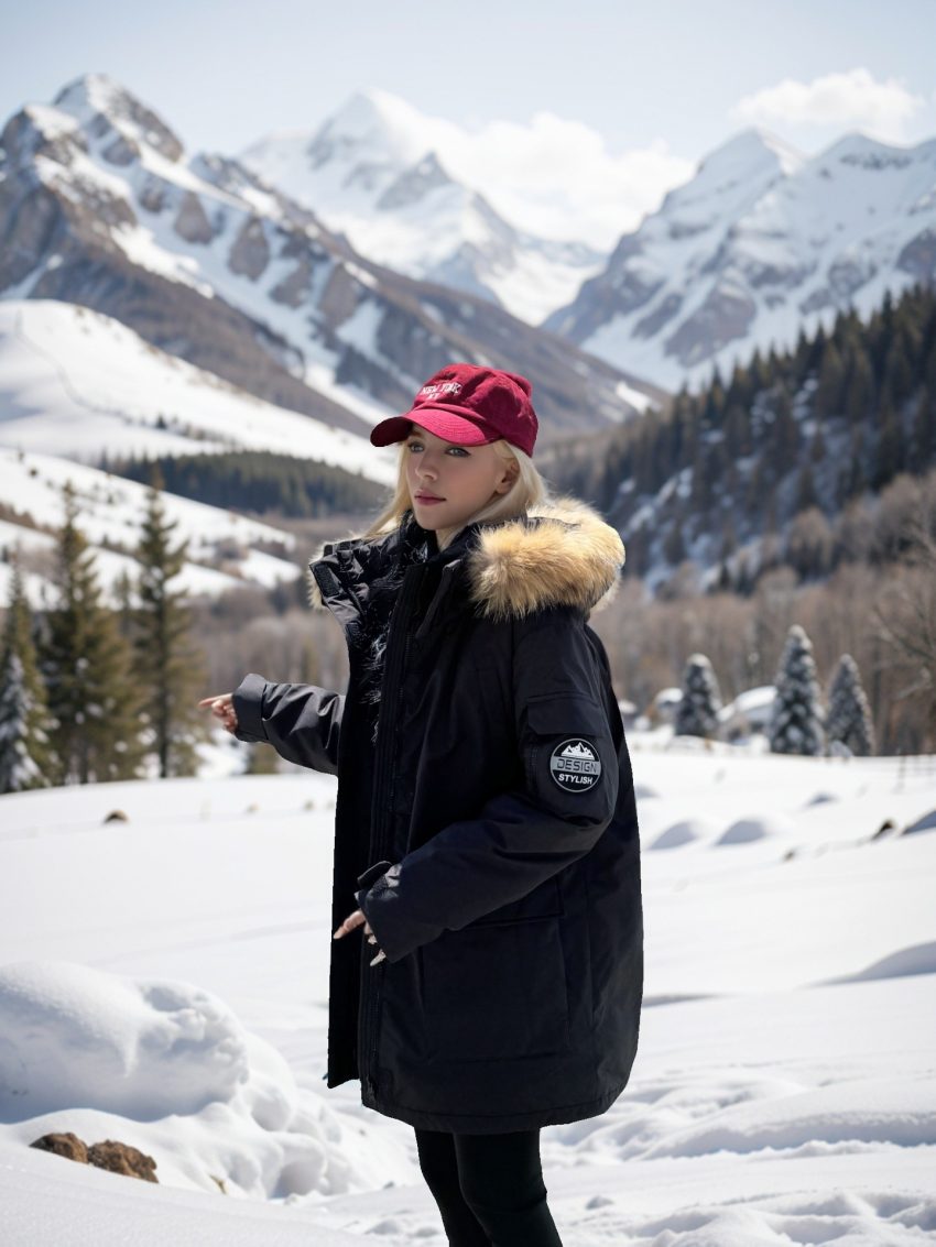 Mid-length Thermal Cotton Coat Women
