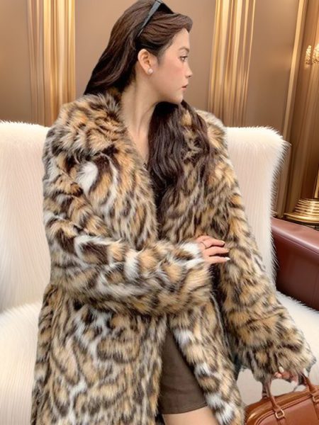 Fashion Long New Style Fox Fur Fur Coat