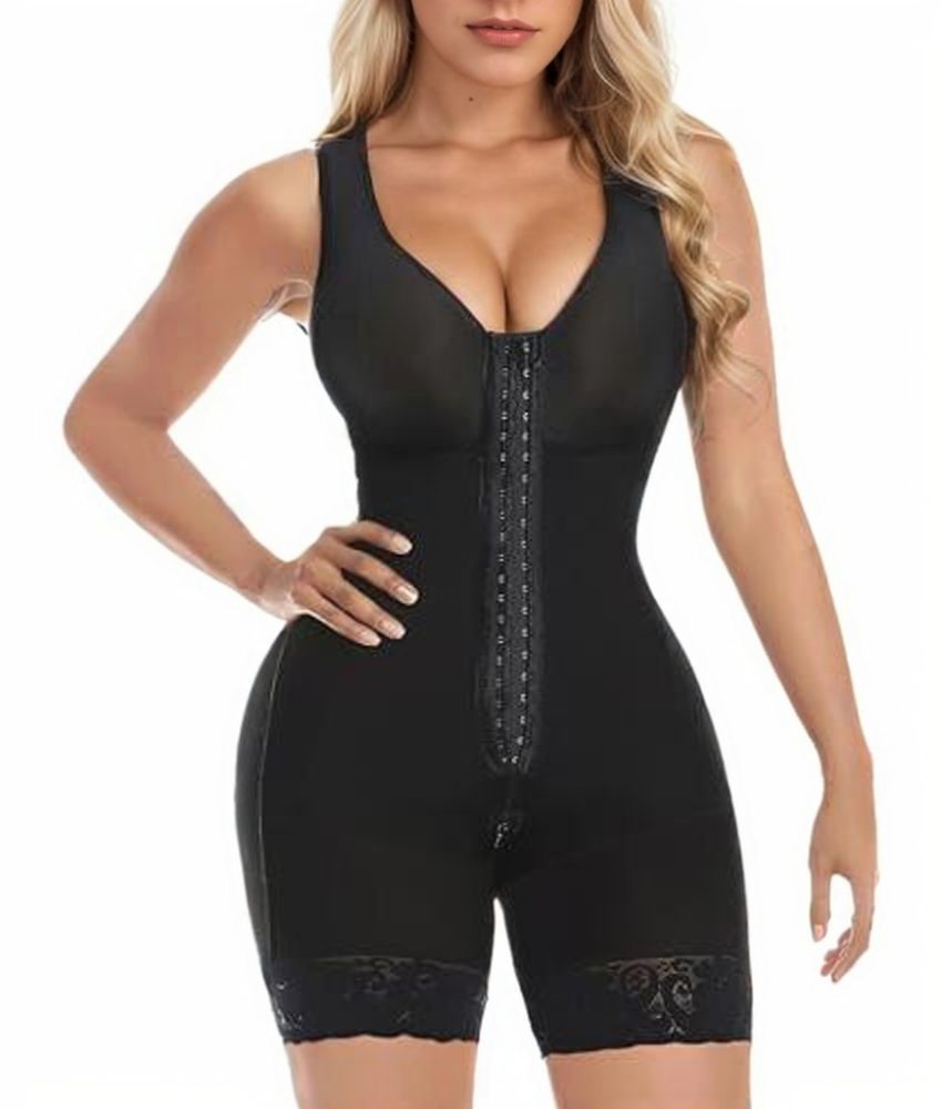 Shapewear Jumpsuit For Women Tummy Control Post Surgery Full Body Shaper Butt Lifter With Zipper Crotch