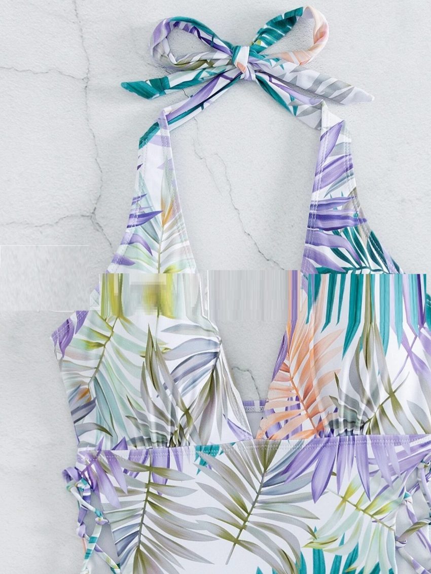 Printed One Piece Sexy Swimsuit For Women