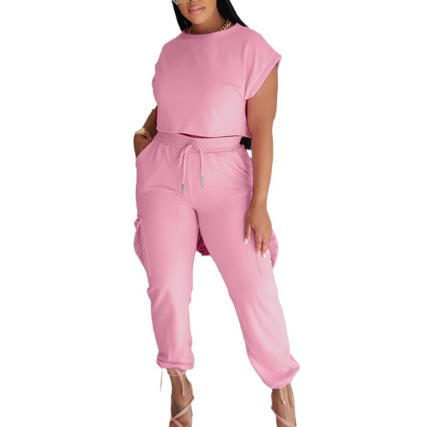 European And American Leisure Suit Top And Trousers